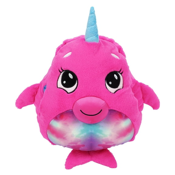 Mushabelly Plush JAnimals Pink Narwhal - Large