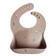 thumbnail image 1 of Mushie Silicone Baby Bibs, Adjustable Fit Waterproof Bibs, Toddlers, Rocket Ship, Unisex, 1 of 6