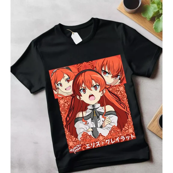 Mushoku Tensei Roxy Migurida T-Shirt Jobless Reincarnation Anime Shirt All Size