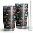 thumbnail image 1 of Mushroom 20 oz Double Wall Cups with Leak Proof Lid Cafe Tumblers for Mountain Halloween Fishing Christmas, 1 of 7