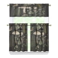 thumbnail image 1 of Mushroom (67) Kitchen Curtain Valance 3 Piece Home Curtains and Valance Set Curtain Sink Window Decor Window Treatment Tier 27.5x36 Length, 1 of 6