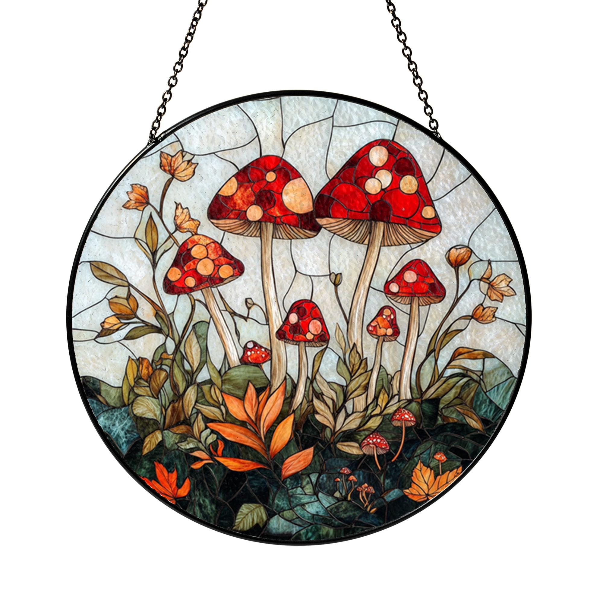 Mushroom Acrylic Window Hanging – Decorative Botanical Art - Walmart.com