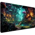 thumbnail image 1 of Mushroom Anime Desk Mat(35.4x15.7 in), Fairy Forest Large Gaming Mouse Pad for Laptop Computer, Tabletop Magic Play Mats Full Desk Mouse Pad, Fantasy Art XXL Playmat Mousepad, 1 of 6