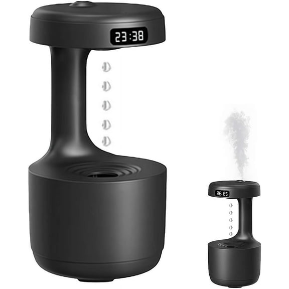 Mushroom Anti Gravity Humidifier 800ml Cool Mist LED Display For Large Room Plants Nursery Office