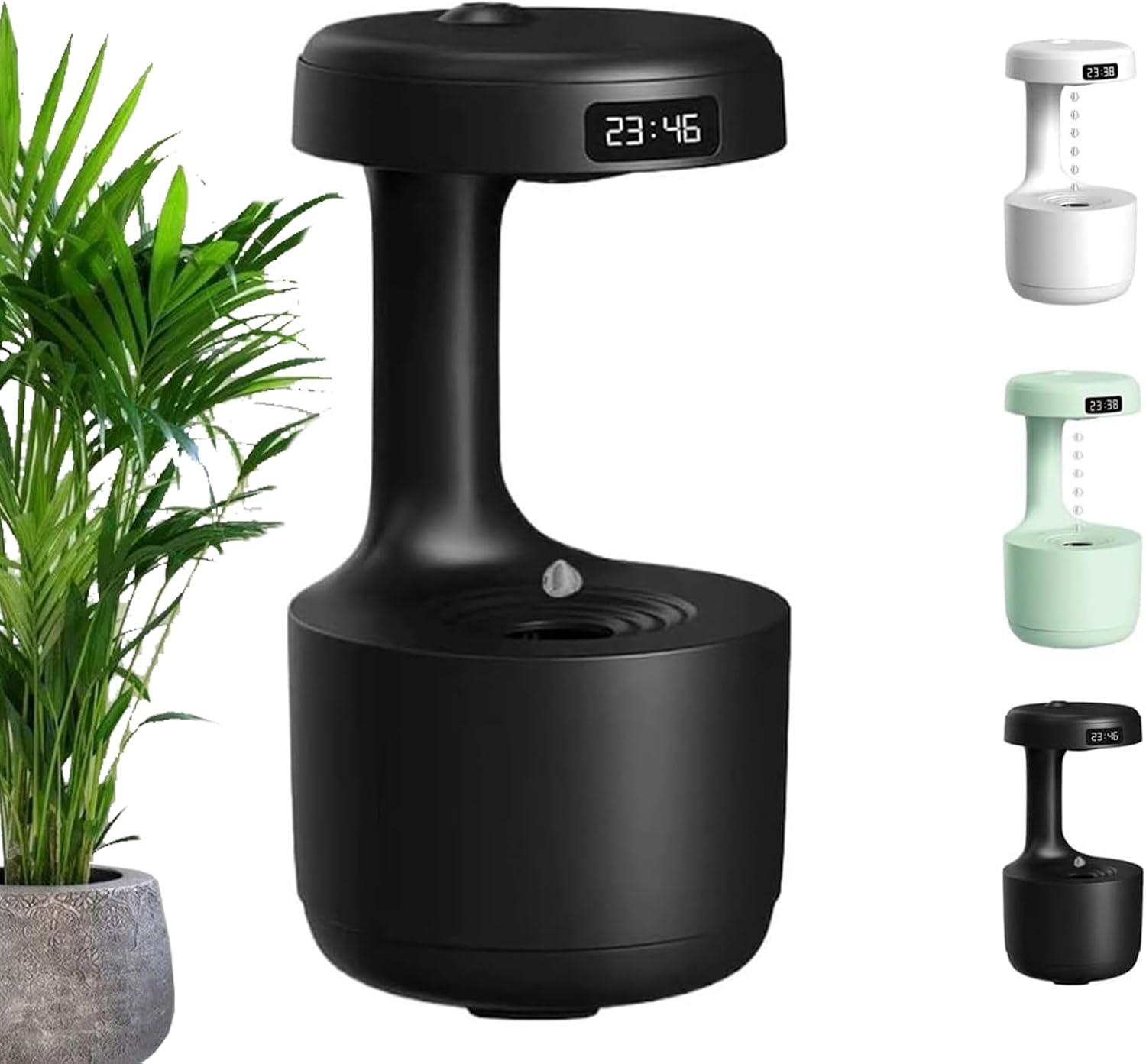 Mushroom Anti-Gravity Humidifier | 800ml Large Capacity Reverse Flow ...