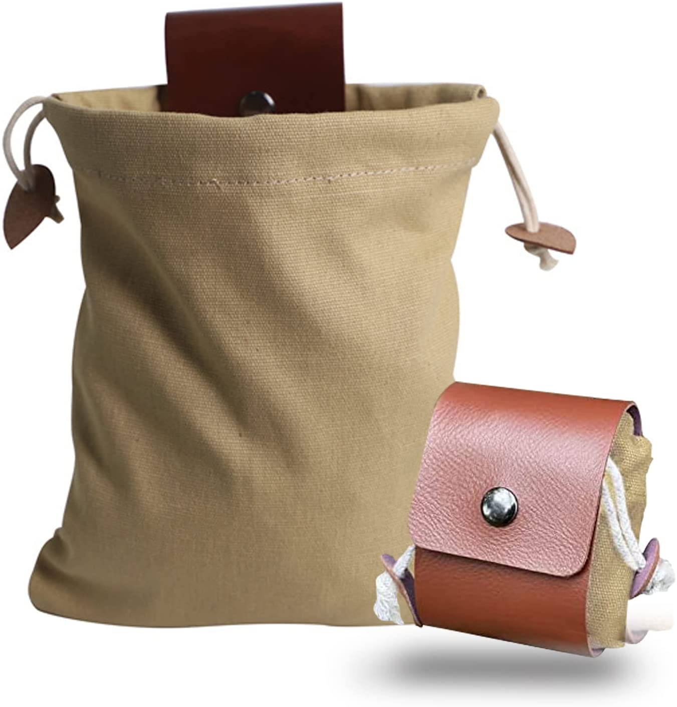 Waxed Canvas Foraging Hip Bag Vegan Leather In Black | North Spore