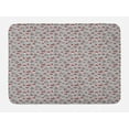 thumbnail image 1 of Mushroom Bath Mat, Pattern with Amanita Fungus on Neutral Background Print, Plush Bathroom Decor Mat with Non Slip Backing, 29.5" X 17.5", Pale Taupe Vermilion, by Ambesonne, 1 of 2