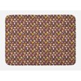 thumbnail image 1 of Mushroom Bath Mat, Rhythmic Fungi Cartoon Style in Autumn Tones Season Welcoming Pattern, Plush Bathroom Decor Mat with Non Slip Backing, 29.5" X 17.5", Umber and Multicolor, by Ambesonne, 1 of 2