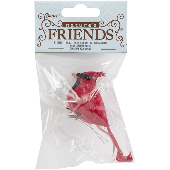 Mushroom Bird 2.5"-Fat Cardinal