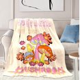 thumbnail image 1 of Mushroom Blanket for Girls, Just A Girl Who Loves Mushrooms Throw Blanket, Soft Kids Kawaii Blanket Mushroom Gifts for Birthday Christmas 40x50 inches, 1 of 2