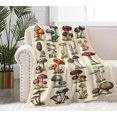 thumbnail image 1 of Mushroom Blanket for Mens Womens, Super Soft Fluffy Mushroom Gifts Plush Blanket, Lightweight Retro Flannel Adults Mushroom Decor Blanket for Christmas Thanksgiving Bed Sofa Chair 60x80in, 1 of 6