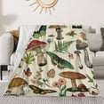 thumbnail image 1 of Mushroom Blanket Mushroom Gifts for Women Soft Cozy Fleece Flannel Mushroom Throw Blanket All-Season for Sofa Couch Cottagecore Room Decor Mushroom Blankets for Adults Teen 60"x50", 1 of 6