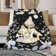 thumbnail image 1 of Mushroom Blanket Warm Lightweight Flannel Star Blanket Super Soft Cozy Butterfly Gifts for Women Mushroom Decor for Bed, Sofa, Couch, Living Room 40"x50"for Kids/Child, 1 of 6