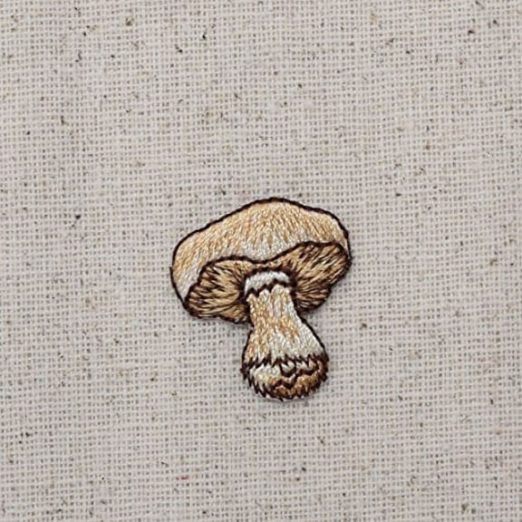 Mushroom - Brown - Small - Iron On Applique/Embroidered Patch