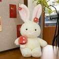 thumbnail image 1 of Mushroom Bunny Plush Toy 11.8" Bunny Stuffed Animals Easter Rabbit Plush Huggable Toy, Wonderful Easter Gift for Kids Adults Fluffy Plushie for Holiday Decor Bedroom Companion, 1 of 4