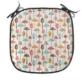 thumbnail image 1 of Mushroom Chair Seating Cushion, Autumn Themed Cartoonish Pattern with Colorful Abstracts Toadstools, Soft Seat Pads for Office with Anti-slip Backing, 16"x16", Multicolor, by Ambesonne, 1 of 7