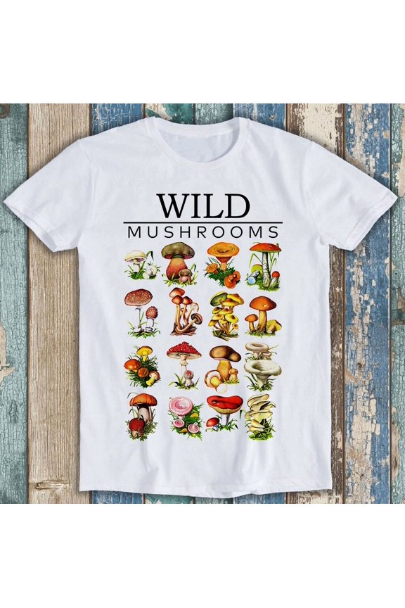 Mushroom Champignons Funny Mycology Fungi Foraging Mycologist Unisex T-Shirt