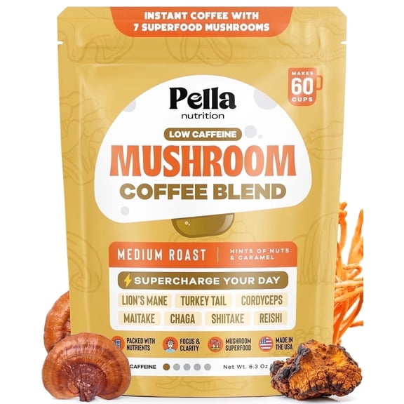 Mushroom Coffee with Lion'S Mane, Shiitake and More, Original Blend, 6.3 Oz (180 G)