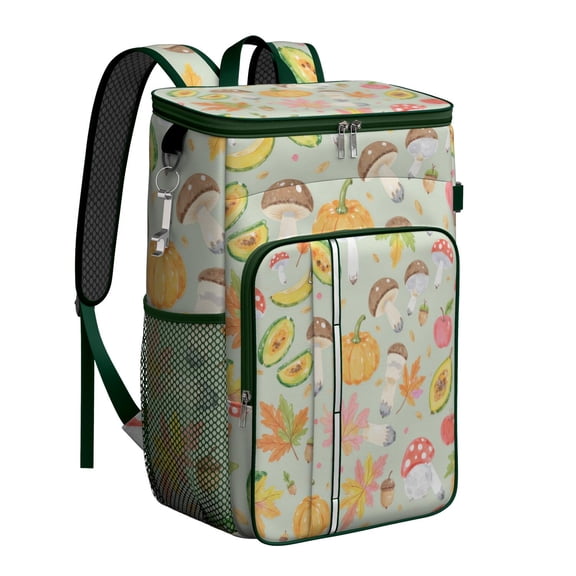 Mushroom Cooler Backpack Insulated Waterproof Leak Proof Backpack Cooler Lightweight Lunch Picnic Camping Backpack Cooler for Office Workers Outdoor Enthusiasts