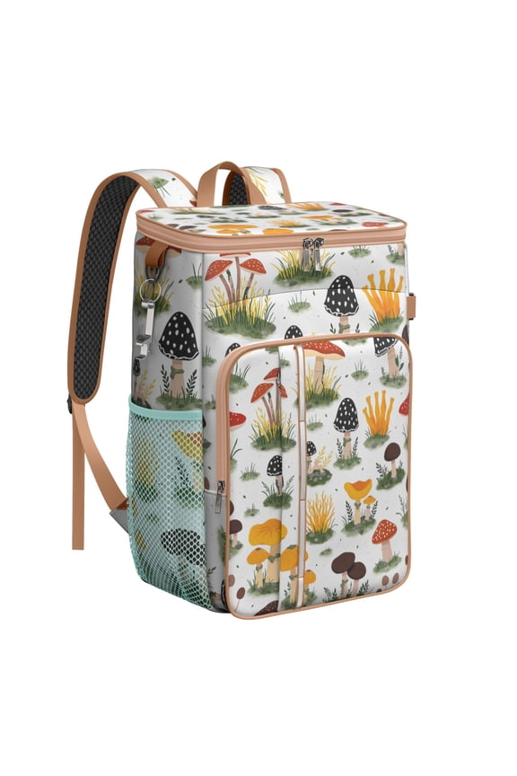 Mushroom Cooler Backpack Insulated Waterproof Leak Proof Beach Cooler Bag Lightweight Lunch Picnic Camping Backpack Cooler for Men Women