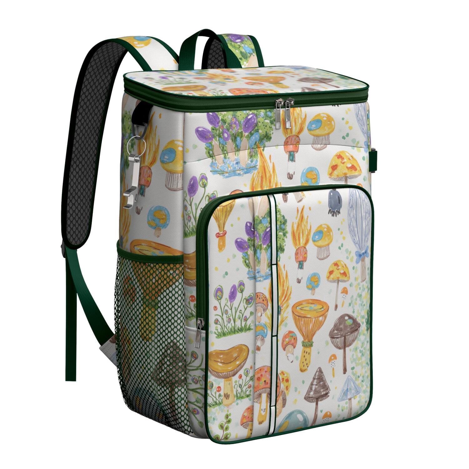 Mushroom Cooler Backpack Insulated Waterproof Leak Proof Beach Cooler Bag Lightweight Lunch Picnic Camping Backpack Cooler for Men Women