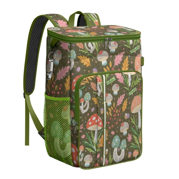 Mushroom Cooler Backpack Insulated Waterproof Leak Proof Insulated Cooler Backpack Lightweight Lunch Picnic Camping Backpack Cooler for Office Workers Outdoor Enthusiasts