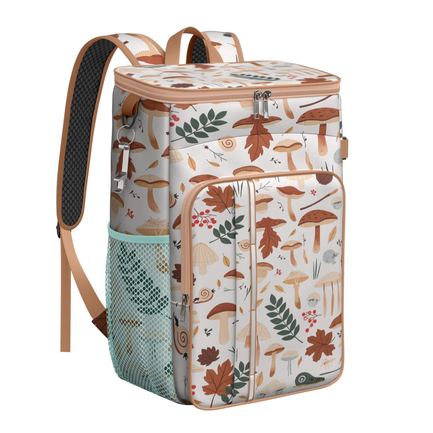Mushroom Cooler Backpack Insulated Waterproof Leak Proof Insulated Cooler Backpack Lightweight Lunch Picnic Camping Backpack Cooler for Men Women