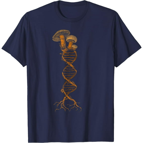 Mushroom Cottagecore DNA Mycology Shroom Hunter Foraging Unisex T-Shirt for Men Women Kids Toddler