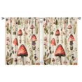 thumbnail image 1 of Mushroom Curtains-Blackout Curtains Bedroom Decor Living Room Darkening Grommet Window Drapes 2 Panels Set 42x54 inch, 1 of 2