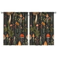 thumbnail image 1 of Mushroom Curtains-Blackout Curtains Bedroom Decor Living Room Darkening Grommet Window Drapes 2 Panels Set 42x54 inch, 1 of 2
