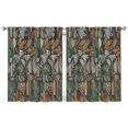 thumbnail image 1 of Mushroom Curtains-Blackout Curtains Bedroom Decor Living Room Darkening Grommet Window Drapes 2 Panels Set 42x54 inch, 1 of 2