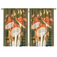 thumbnail image 1 of Mushroom Curtains-Blackout Curtains Bedroom Decor Living Room Darkening Grommet Window Drapes 2 Panels Set 42x63 inch, 1 of 2