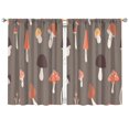 thumbnail image 1 of Mushroom Curtains-Blackout Curtains Bedroom Decor Living Room Darkening Grommet Window Drapes 2 Panels Set 42x63 inch, 1 of 2