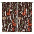 thumbnail image 1 of Mushroom Curtains-Blackout Curtains Bedroom Decor Living Room Darkening Grommet Window Drapes 2 Panels Set 42x84 inch, 1 of 2