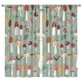 thumbnail image 1 of Mushroom Curtains-Blackout Curtains Bedroom Decor Living Room Darkening Grommet Window Drapes 2 Panels Set 42x84 inch, 1 of 2