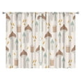 thumbnail image 1 of Mushroom Curtains-Blackout Curtains Bedroom Decor Living Room Darkening Grommet Window Drapes 2 Panels Set 52"x 84", 1 of 2