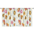 thumbnail image 1 of Mushroom Curtains-Blackout Curtains Bedroom Decor Living Room Darkening Grommet Window Drapes 2 Panels Set 53x63 inch, 1 of 2