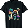 thumbnail image 1 of Mushroom Cute Cottagecore Mushroom Aesthetic mushroom hippie Womens T-Shirt Black, 1 of 5