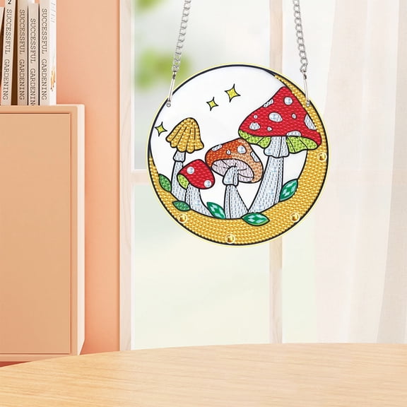 Mushroom Diamond Art Painting Kit Hanging