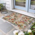 thumbnail image 1 of Mushroom Door Mat Indoor Outdoor,Pastoral Summer Botanical Watercolor Spring Floral Non Slip Welcome Mat with Rubber Backing,Absorbent Front Door Mats Entryway Rug for Home Patio Entrance 24"x36", 1 of 9