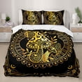 thumbnail image 1 of Mushroom Duvet Cover Set, Luxury Mandala Bohemian Bedding Set for Boys Girls,Nature Botanical Fungus Comforter Cover Set 3 Pieces, 1 Quilt Cover and 2 Pillowcases, 1 of 4