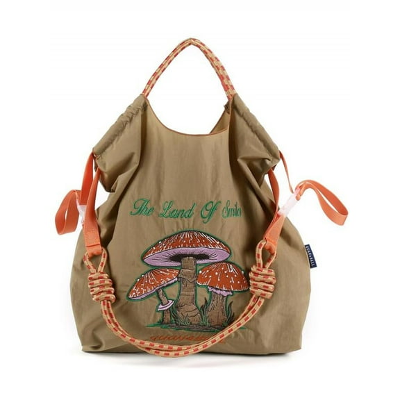 Mushroom Embroidery Tote Bag, Casual Shoulder Bag for Women, Trendy All-match Bag for Daily Use, Stylish Designer Crossbody Bag