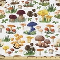 thumbnail image 1 of Ambesonne Nature Fabric by the Yard Upholstery, Mushrooms Wild Nature Print, 1 Yard, Multicolor, 1 of 5