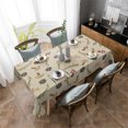 thumbnail image 1 of Mushroom Flowers And Leaves Retro Waterproof Tablecloth Living Room Dining Table Coffee Table Cover Outdoor Picnic Cloth, 1 of 5