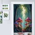 thumbnail image 1 of Mushroom Forest Path Door Curtain Nordic Living Room DoorCurtain Porch Partition Curtain Kitchen Rative Half Curtain, 1 of 4