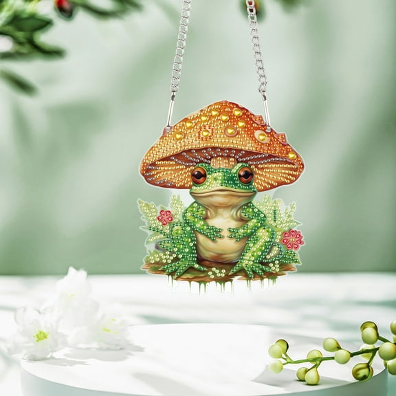 Mushroom Frog Diamond Art Painting Kit Wall Hanging