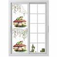 thumbnail image 1 of Mushroom Frogs Window Privacy Film, Spring Floral Summer Eucalyptus Leaves Static Cling UV Sun Blocking Heat Control Window Tint, Non-Adhesive One Way Windows Privacy Cover 17.7''x78.7'', 1 of 7