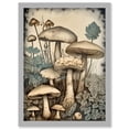 thumbnail image 1 of Mushroom Fungi Watercolour Vintage Cottagecore Aesthetic Rustic Decor Artwork Framed Wall Art Print A4, 1 of 4