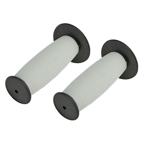 Mushroom Grips Black/White. Bike grips, bicycle grips, bmx grips, lowrider grips, beach cruiser grips, mountain bike grips