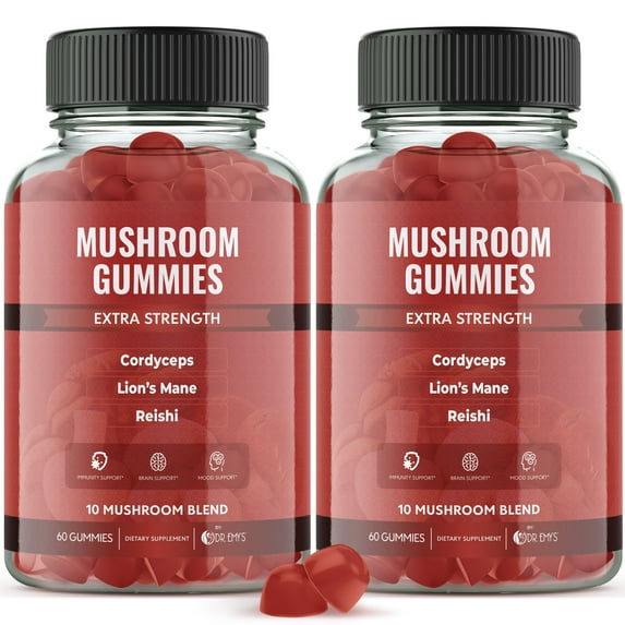 Mushroom Gummies Supplement 10 Mushroom Blend